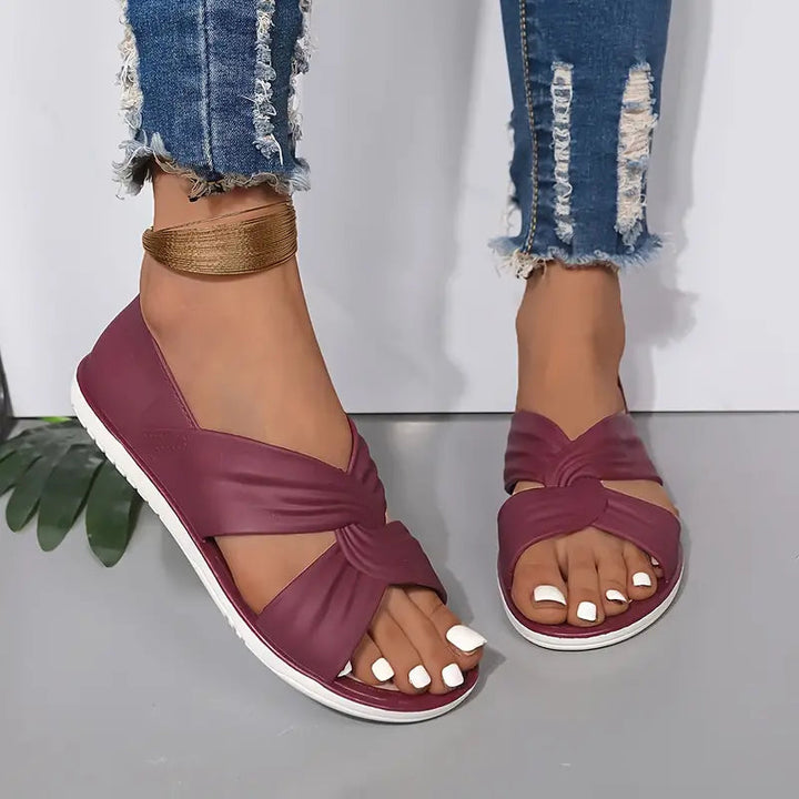 Lila | Women’s Elegant Comfort Slide Sandals | Casual Chic