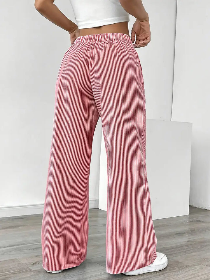 Alina | Women's Striped Pants | Comfortable & Flattering