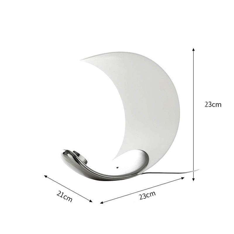 Designer Table Lamp | Modern Half Moon Light-Table Lamp-Sasha Sydney