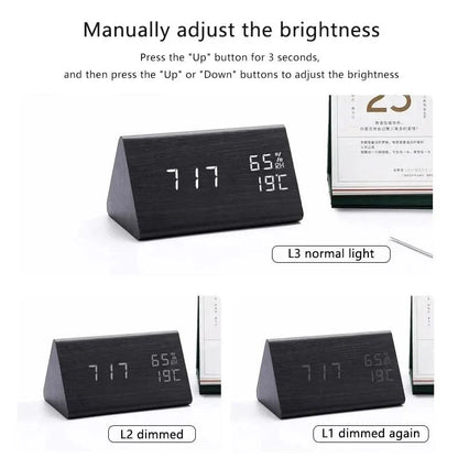 Desk Clock | LED Digital Table Clock-Alarm Clock-Sasha Sydney