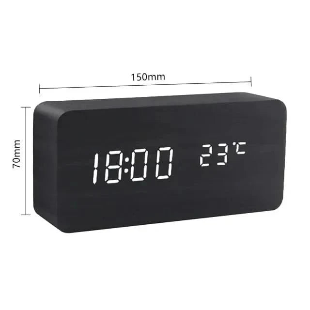 Desk Clock | LED Digital Table Clock-Alarm Clock-Sasha Sydney