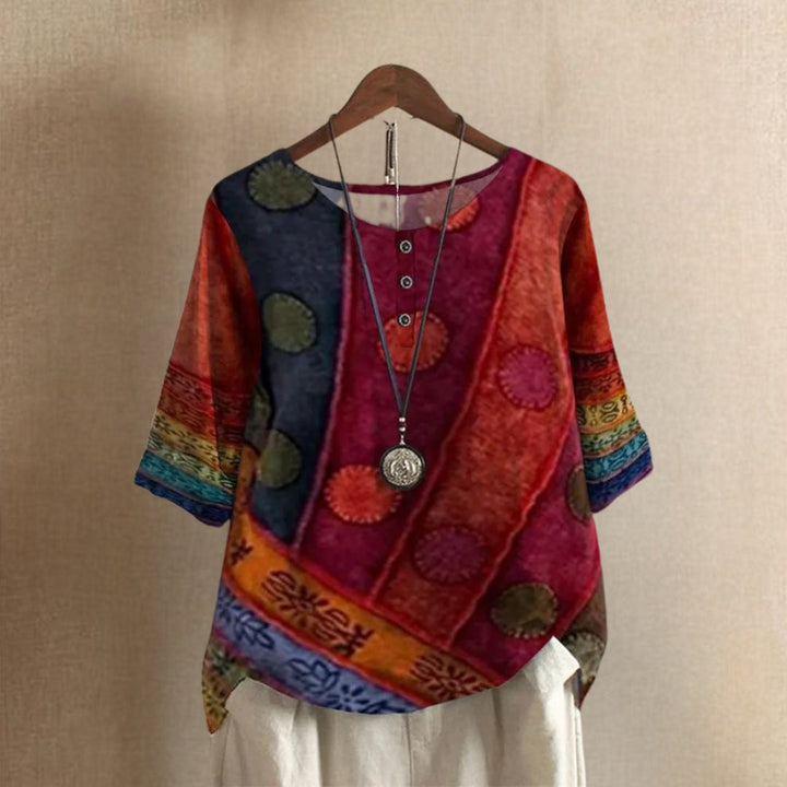 Liora | Women Patchwork Style Top | Breathable Comfort