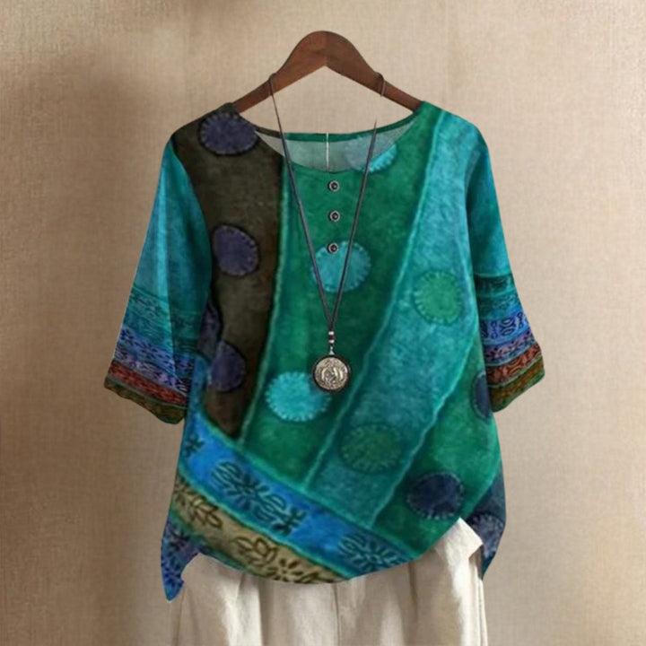 Liora | Women Patchwork Style Top | Breathable Comfort