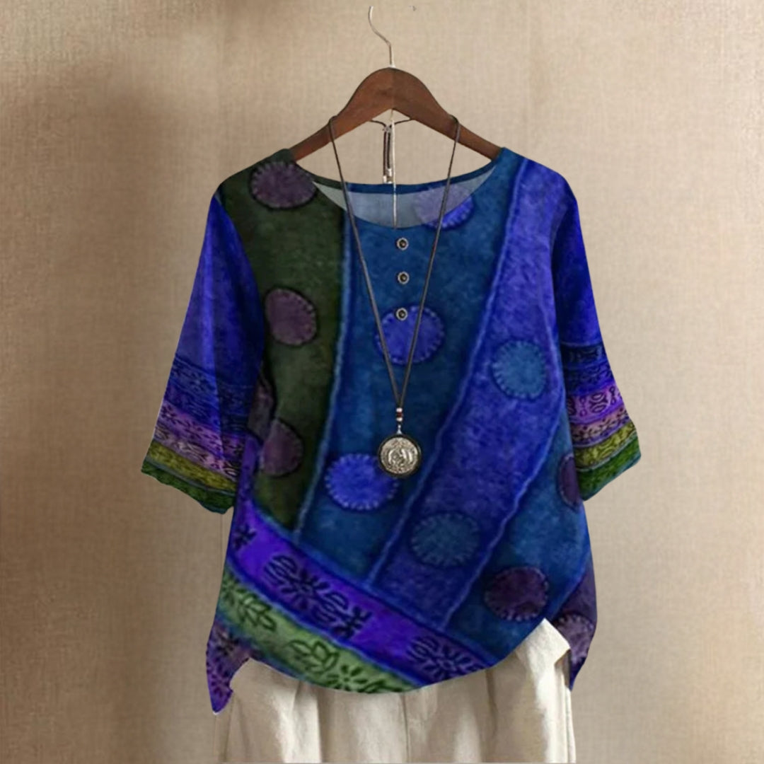Liora | Women Patchwork Style Top | Breathable Comfort