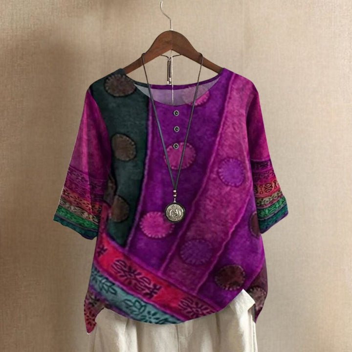 Liora | Women Patchwork Style Top | Breathable Comfort