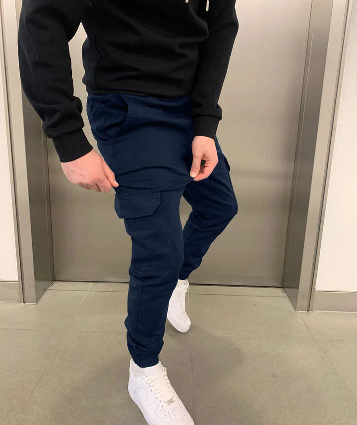 Caleb | Men Tapered Cargo Joggers | Functional Comfort