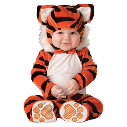 Baby Tiger Costume | Hooded Animal Jumpsuit Infant Outfit-Kids Costume-Sasha Sydney