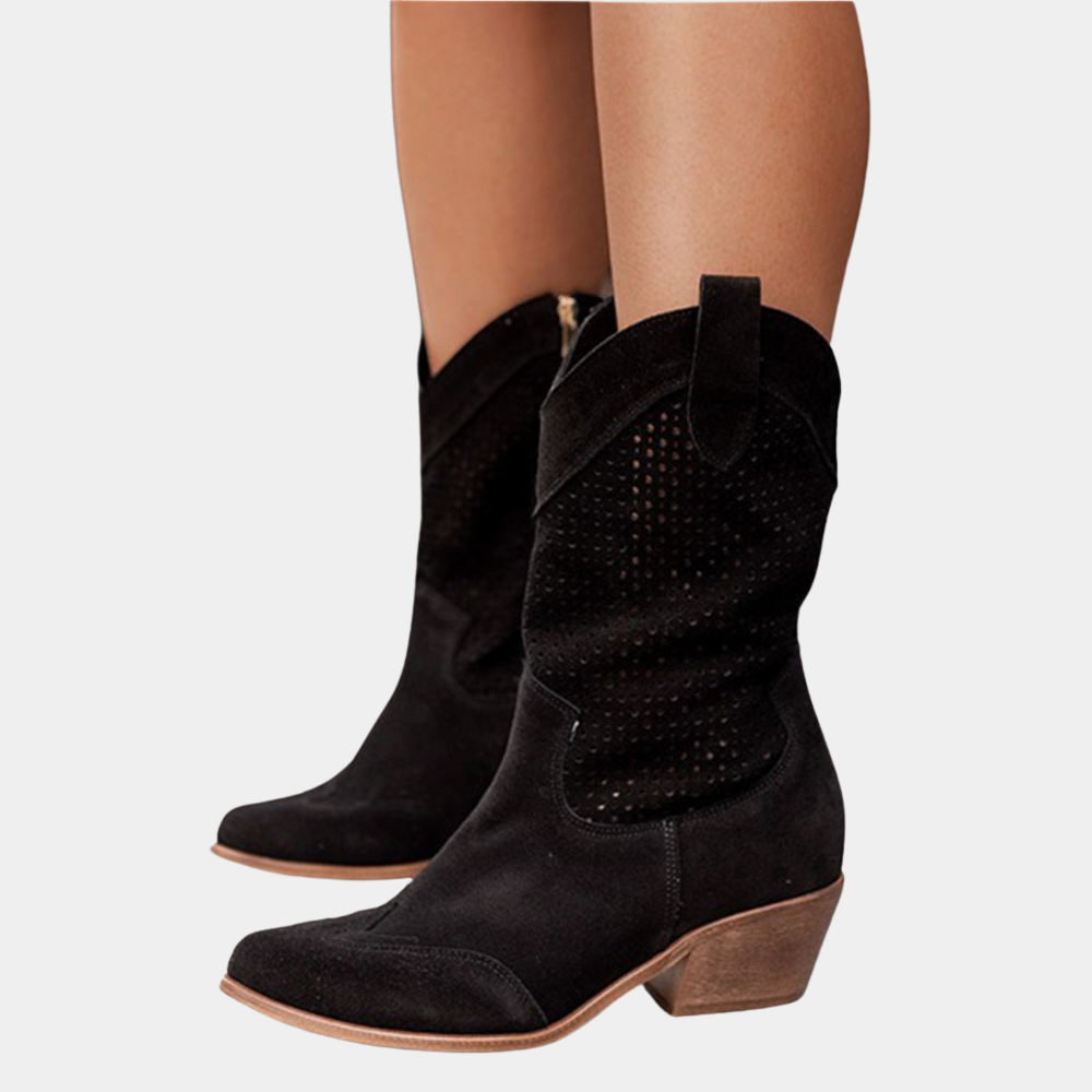 Tahlia | Women Breathable Western Boots | Orthopedic Comfort