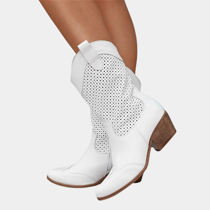 Tahlia | Women Breathable Western Boots | Orthopedic Comfort