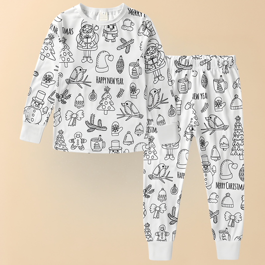 Kids Pajama Set | Christmas Sleepwear Set-Pajama Set-Sasha Sydney