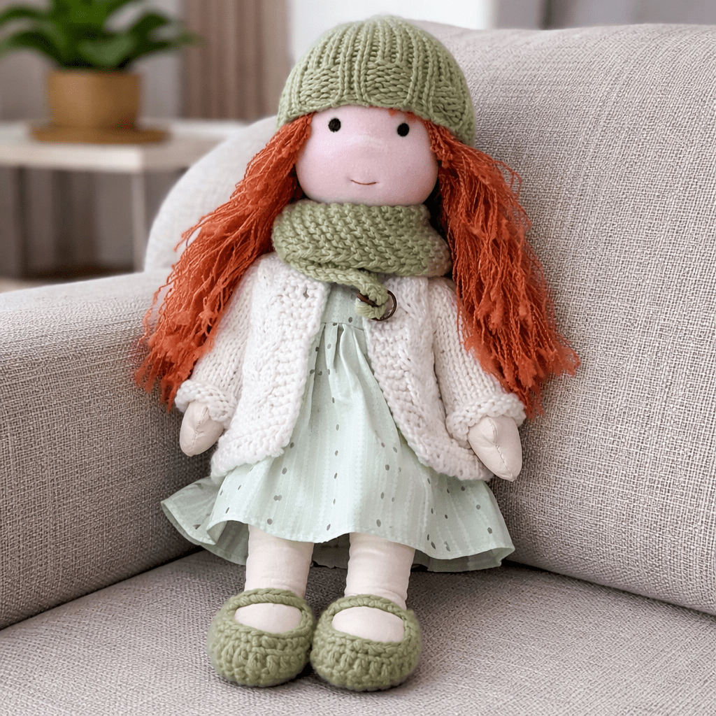 Plush Rag Doll Toy | Soft Cuddly Companion Imaginative Play-Toy-Sasha Sydney