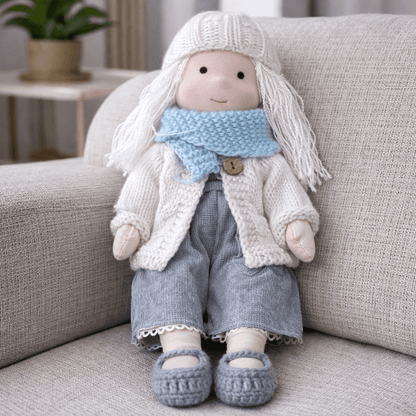 Plush Rag Doll Toy | Soft Cuddly Companion Imaginative Play-Toy-Sasha Sydney