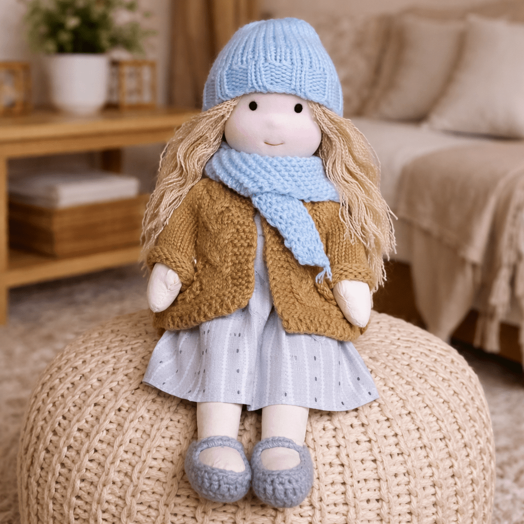 Plush Rag Doll Toy | Soft Cuddly Companion Imaginative Play-Toy-Sasha Sydney