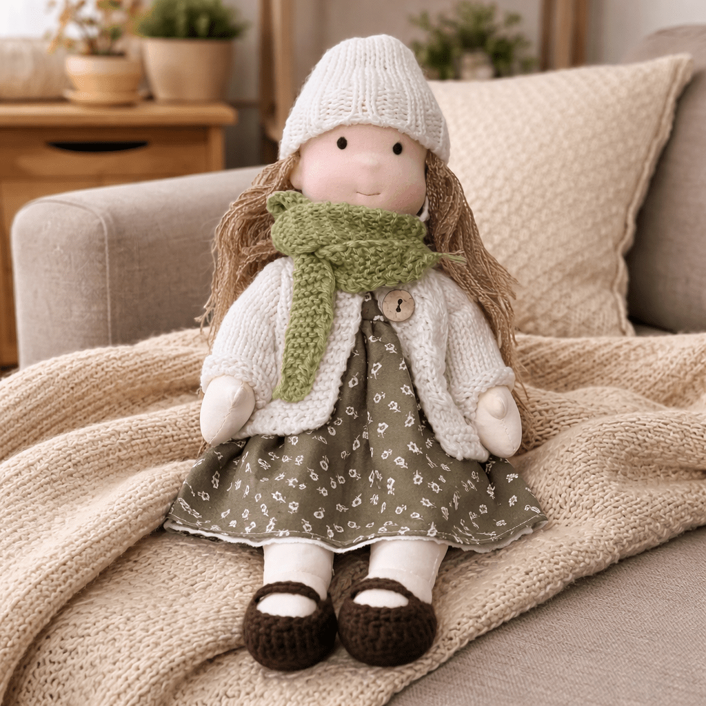Plush Rag Doll Toy | Soft Cuddly Companion Imaginative Play-Toy-Sasha Sydney
