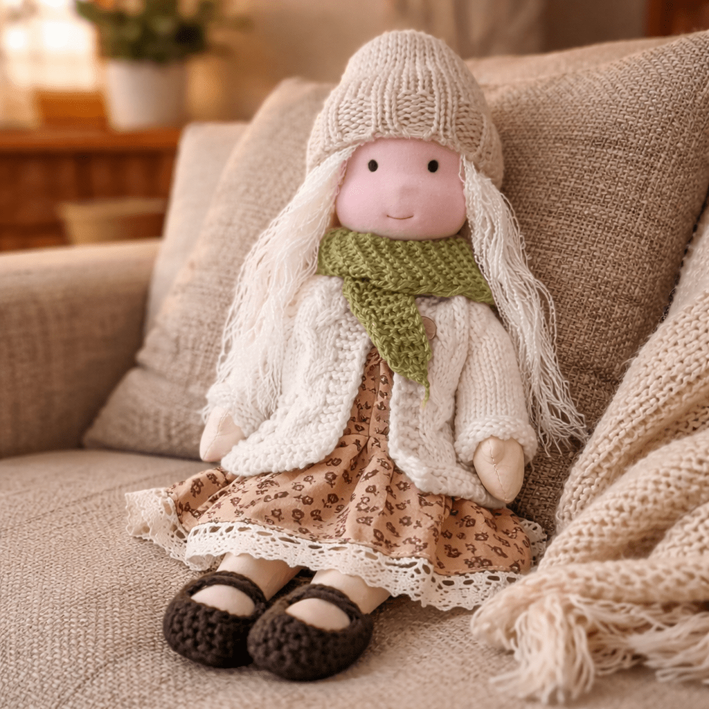 Plush Rag Doll Toy | Soft Cuddly Companion Imaginative Play-Toy-Sasha Sydney