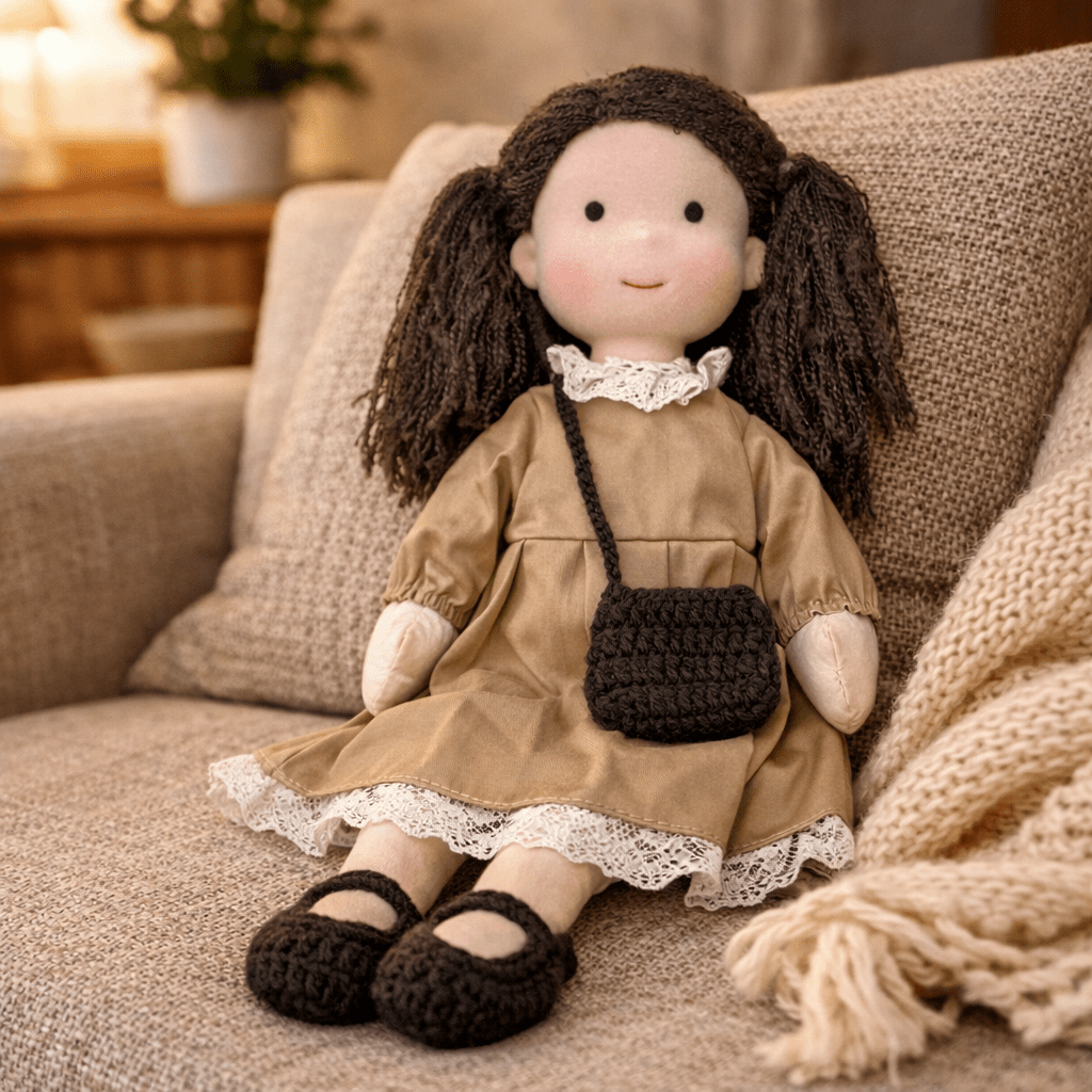 Plush Rag Doll Toy | Soft Cuddly Companion Imaginative Play-Toy-Sasha Sydney