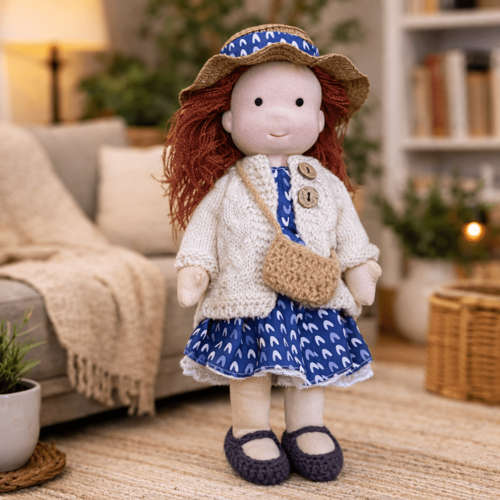 Plush Rag Doll Toy | Soft Cuddly Companion Imaginative Play-Toy-Sasha Sydney