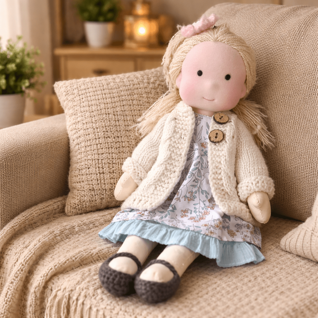 Plush Rag Doll Toy | Soft Cuddly Companion Imaginative Play-Toy-Sasha Sydney