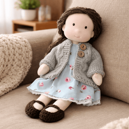 Plush Rag Doll Toy | Soft Cuddly Companion Imaginative Play-Toy-Sasha Sydney