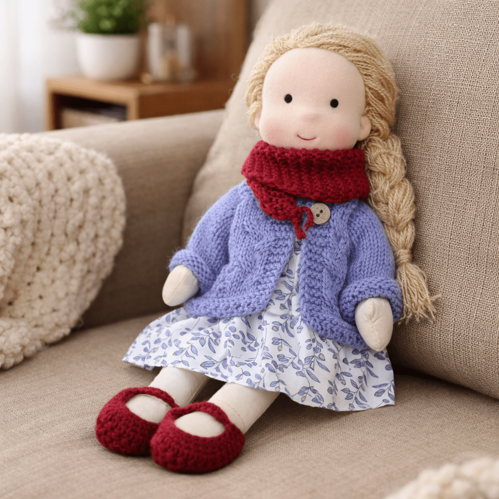 Plush Rag Doll Toy | Soft Cuddly Companion Imaginative Play-Toy-Sasha Sydney