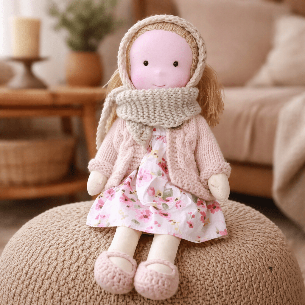 Plush Rag Doll Toy | Soft Cuddly Companion Imaginative Play-Toy-Sasha Sydney