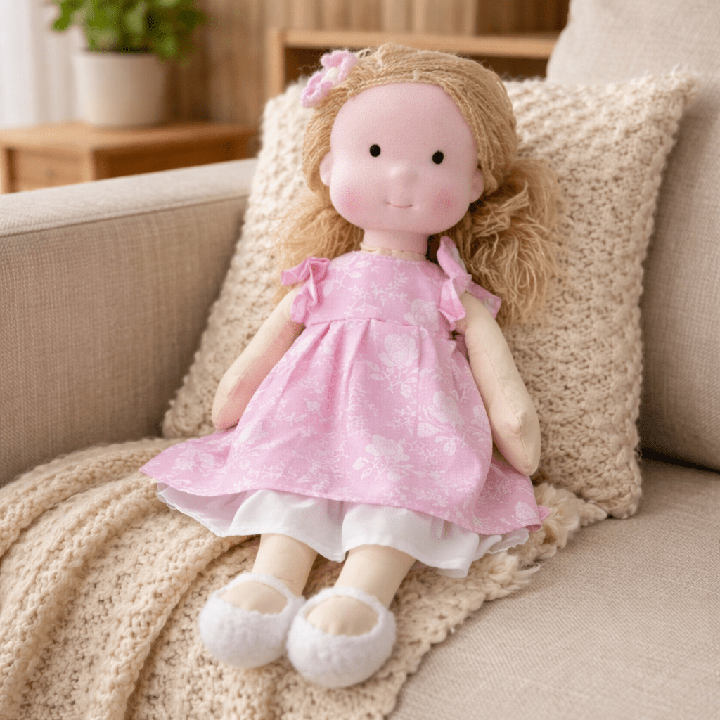 Plush Rag Doll Toy | Soft Cuddly Companion Imaginative Play-Toy-Sasha Sydney