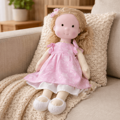 Plush Rag Doll Toy | Soft Cuddly Companion Imaginative Play-Toy-Sasha Sydney