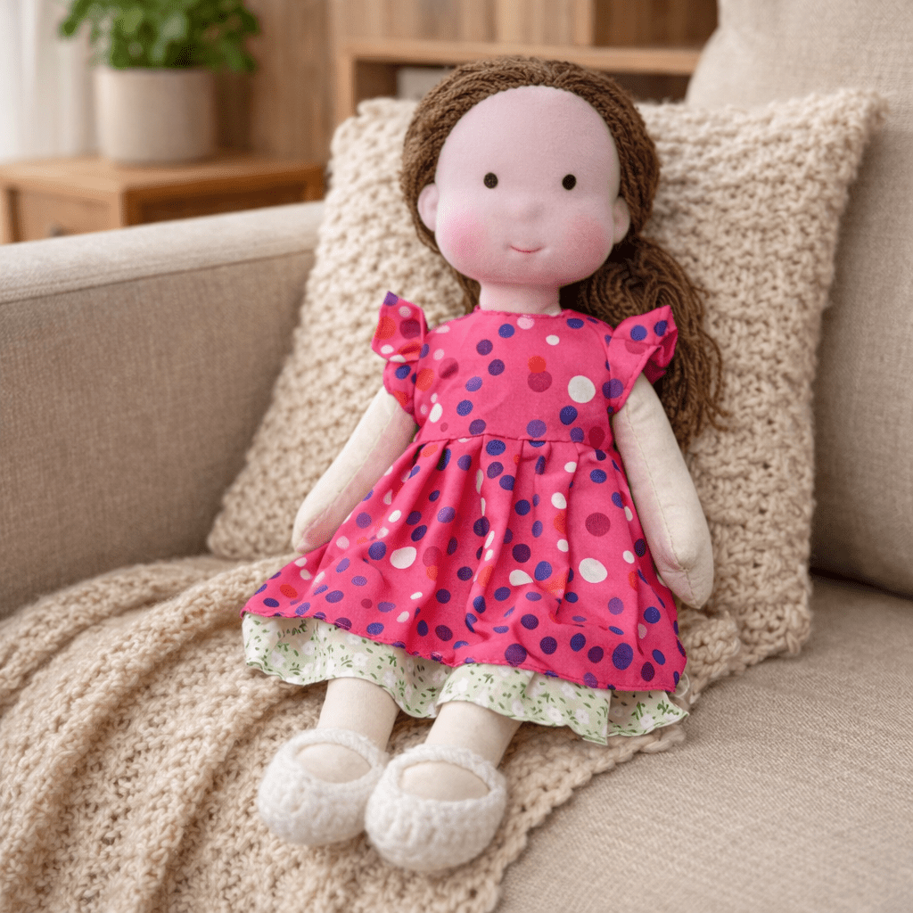 Plush Rag Doll Toy | Soft Cuddly Companion Imaginative Play-Toy-Sasha Sydney