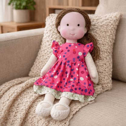 Plush Rag Doll Toy | Soft Cuddly Companion Imaginative Play-Toy-Sasha Sydney