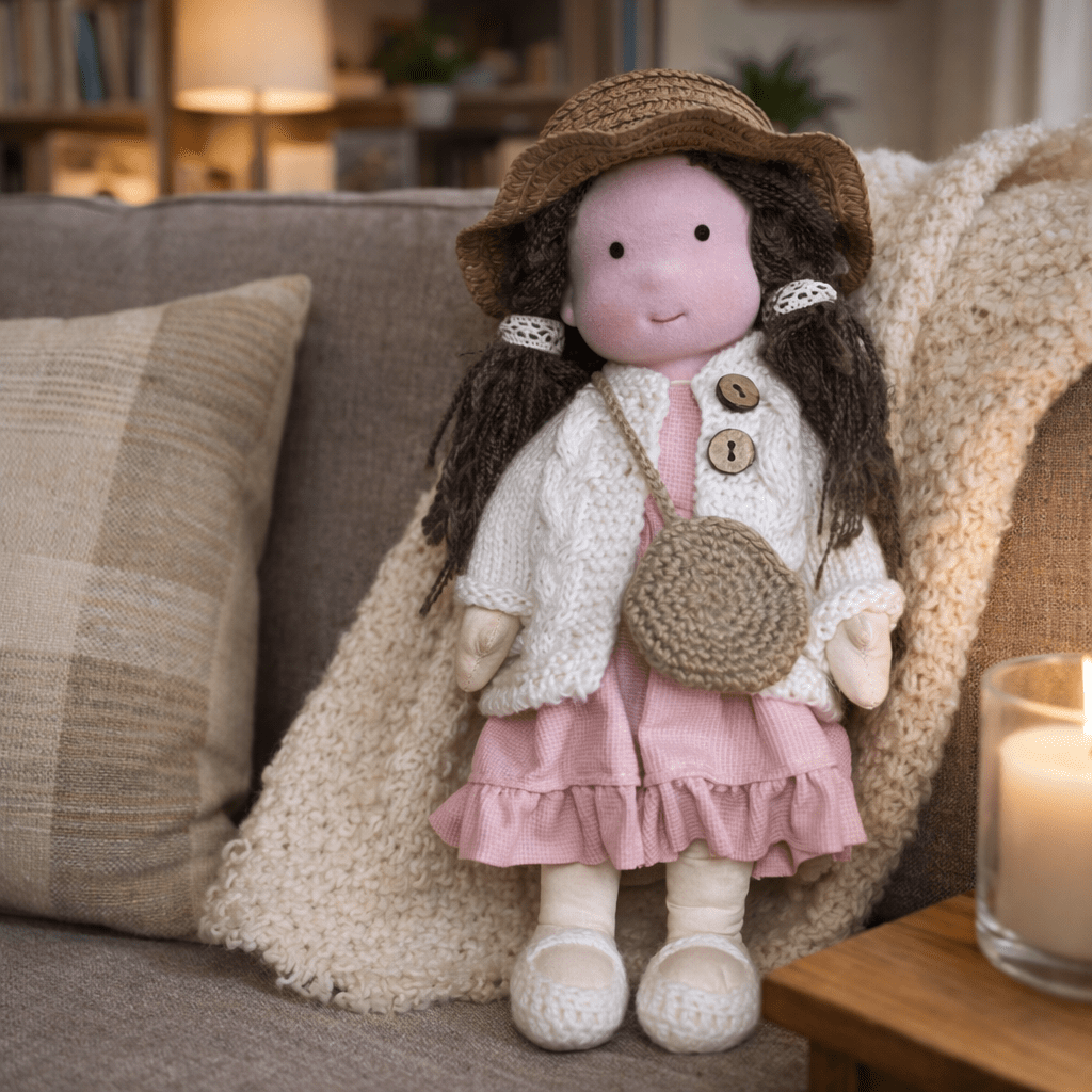 Plush Rag Doll Toy | Soft Cuddly Companion Imaginative Play-Toy-Sasha Sydney