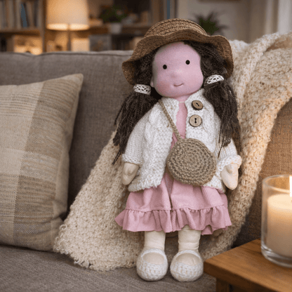 Plush Rag Doll Toy | Soft Cuddly Companion Imaginative Play-Toy-Sasha Sydney