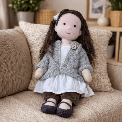 Plush Rag Doll Toy | Soft Cuddly Companion Imaginative Play-Toy-Sasha Sydney