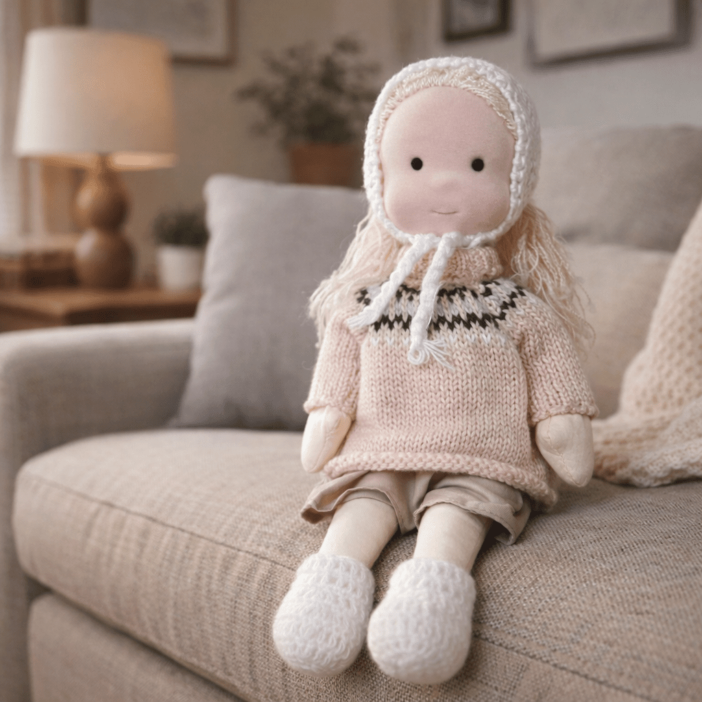 Plush Rag Doll Toy | Soft Cuddly Companion Imaginative Play-Toy-Sasha Sydney