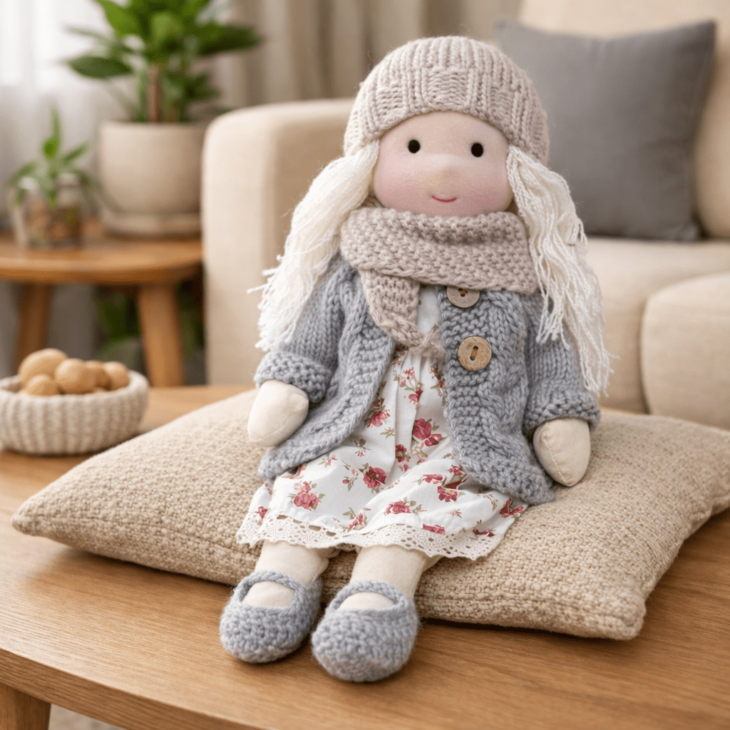 Plush Rag Doll Toy | Soft Cuddly Companion Imaginative Play-Toy-Sasha Sydney