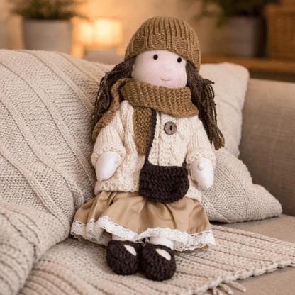 Plush Rag Doll Toy | Soft Cuddly Companion Imaginative Play-Toy-Sasha Sydney