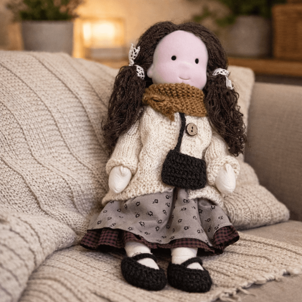 Plush Rag Doll Toy | Soft Cuddly Companion Imaginative Play-Toy-Sasha Sydney