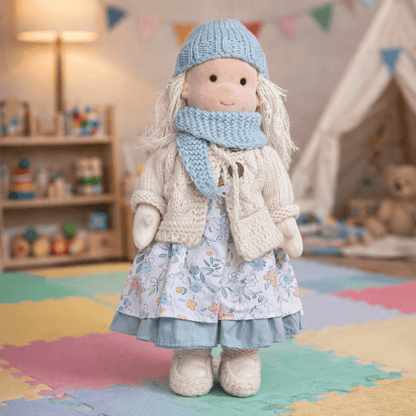 Plush Rag Doll Toy | Soft Cuddly Companion Imaginative Play-Toy-Sasha Sydney