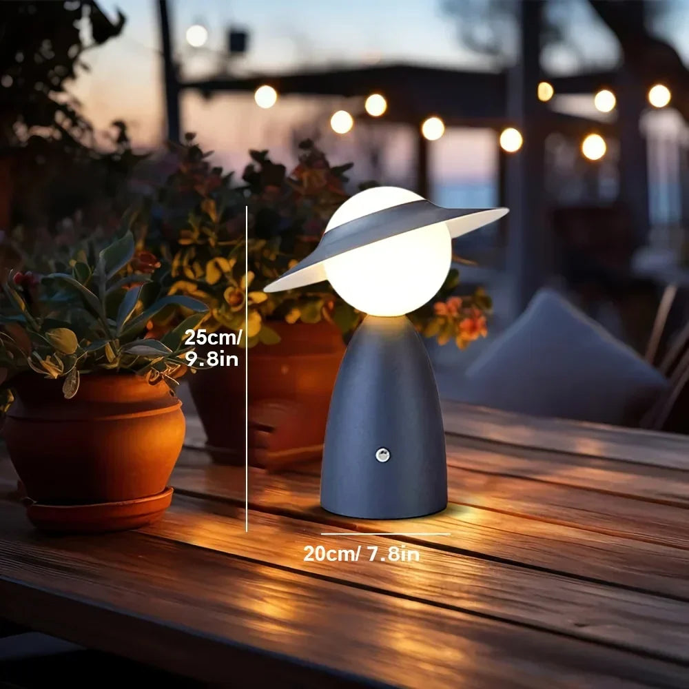 Wireless Lamp | Art Deco Bedside Lamp-Table Lamp-Sasha Sydney
