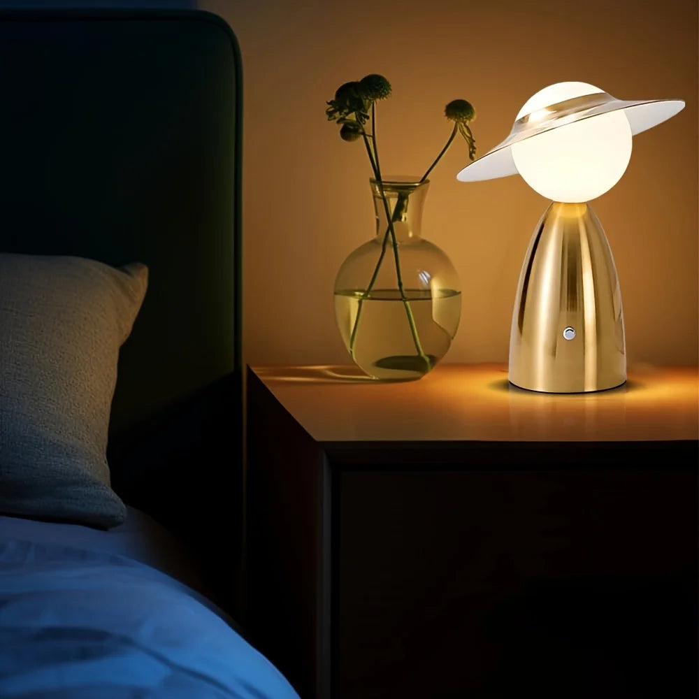 Wireless Lamp | Art Deco Bedside Lamp-Table Lamp-Sasha Sydney
