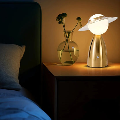 Wireless Lamp | Art Deco Bedside Lamp-Table Lamp-Sasha Sydney