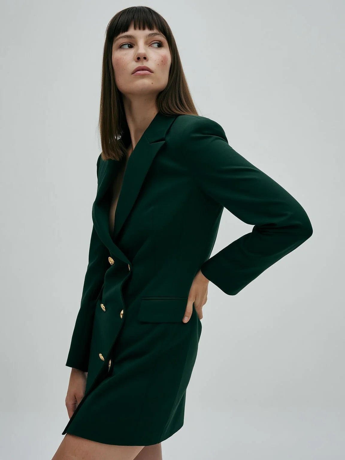 Elegant Women’s Dress | Double Button Blazer Design-Sasha Sydney