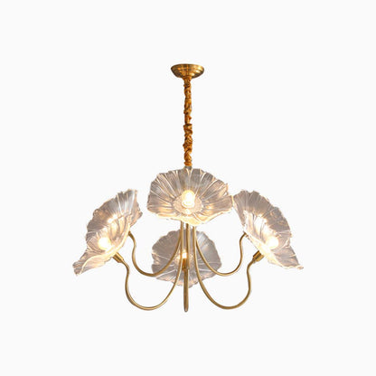 French Style Glass Flower Chandelier | LED Lighting For Living Rooms-Chandeliers-Sasha Sydney