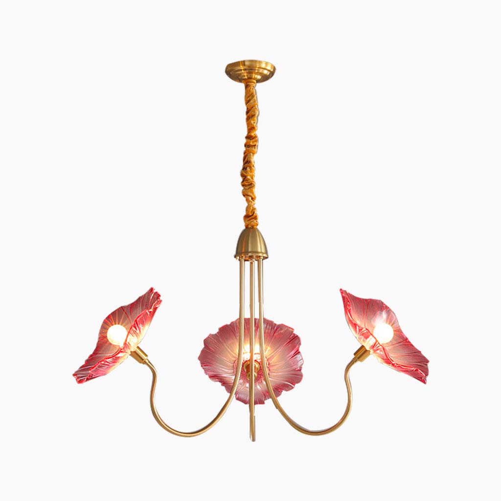 French Style Glass Flower Chandelier | LED Lighting For Living Rooms-Chandeliers-Sasha Sydney