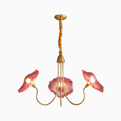 French Style Glass Flower Chandelier | LED Lighting For Living Rooms-Chandeliers-Sasha Sydney