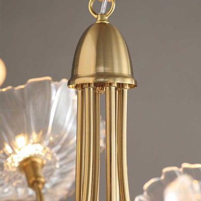 French Style Glass Flower Chandelier | LED Lighting For Living Rooms-Chandeliers-Sasha Sydney