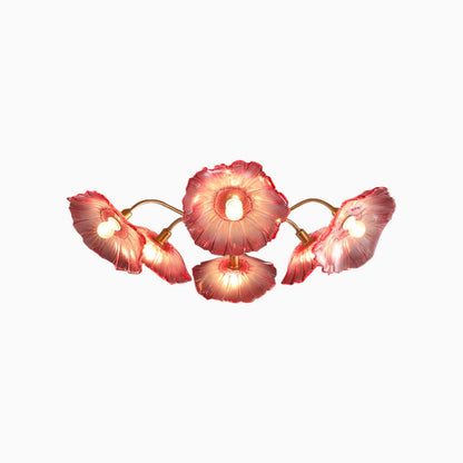 French Style Glass Flower Chandelier | LED Lighting For Living Rooms-Chandeliers-Sasha Sydney
