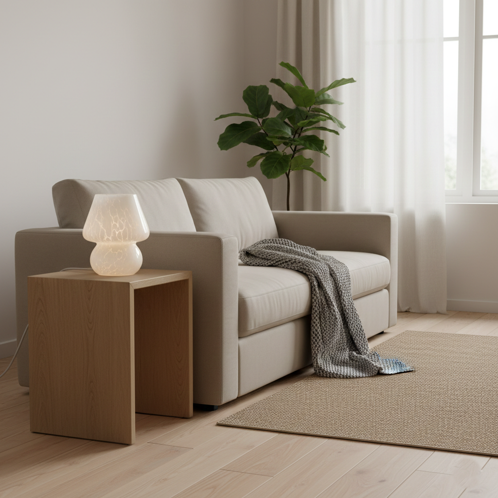 Mushroom Table Lamp | Small Bedside Lamp-Table Lamp-Sasha Sydney