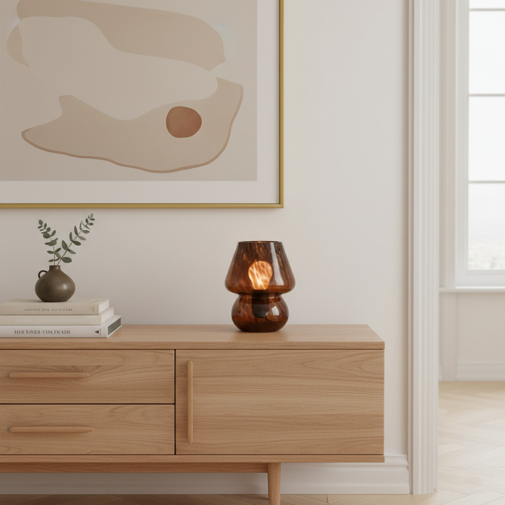 Mushroom Table Lamp | Small Bedside Lamp-Table Lamp-Sasha Sydney