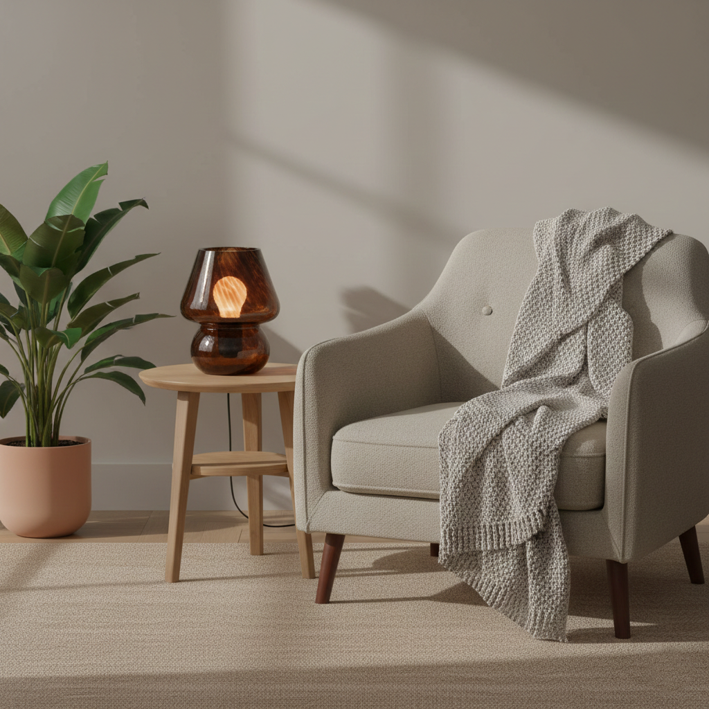 Mushroom Table Lamp | Small Bedside Lamp-Table Lamp-Sasha Sydney