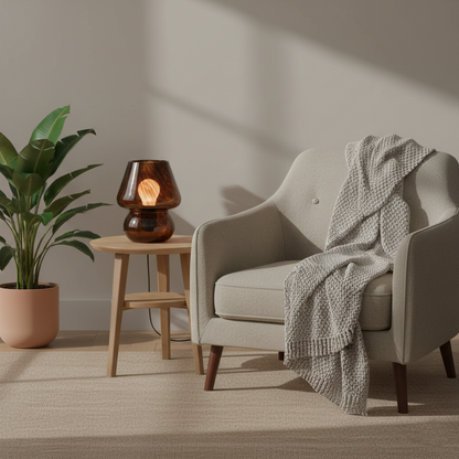 Mushroom Table Lamp | Small Bedside Lamp-Table Lamp-Sasha Sydney